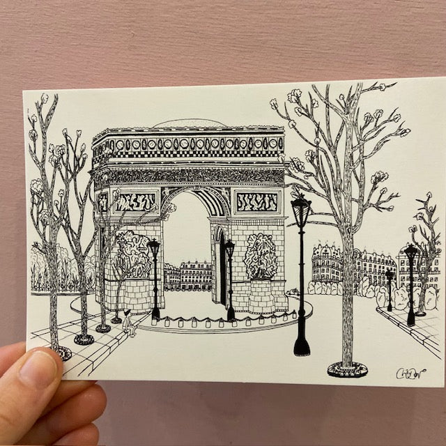 Carte postale paris - Arc de Triomphe