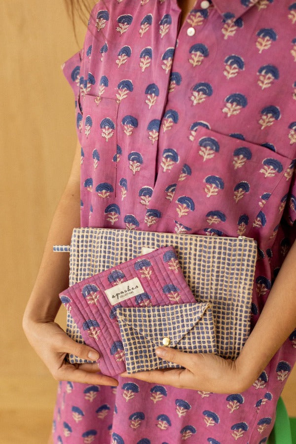 Enveloppe ravi Mosaïc - Navy blue