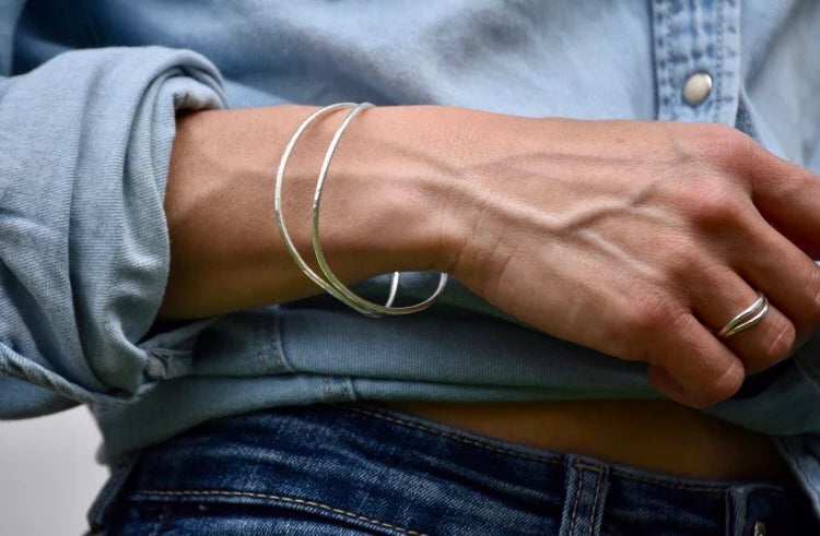 Jonc Ola Argent - Aora bijoux