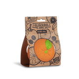 Orange, balle sensorielle en latex naturel