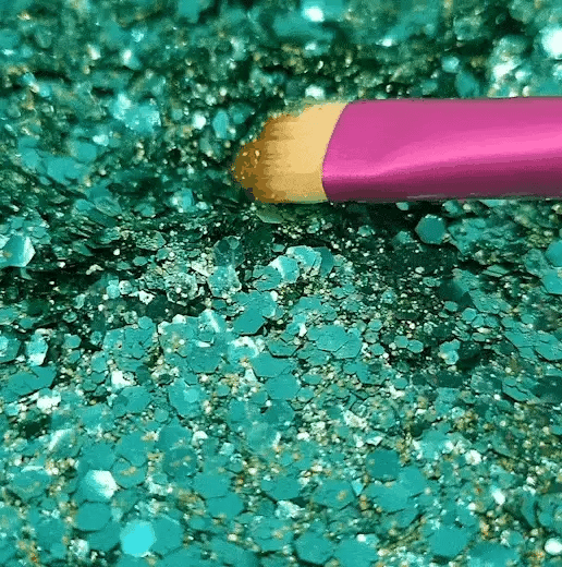 Paillettes vertes biodégradables