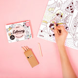 Coloriage pocket Princesses & dragon