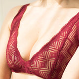 Soutien-gorge foulard Dawa grenat 2