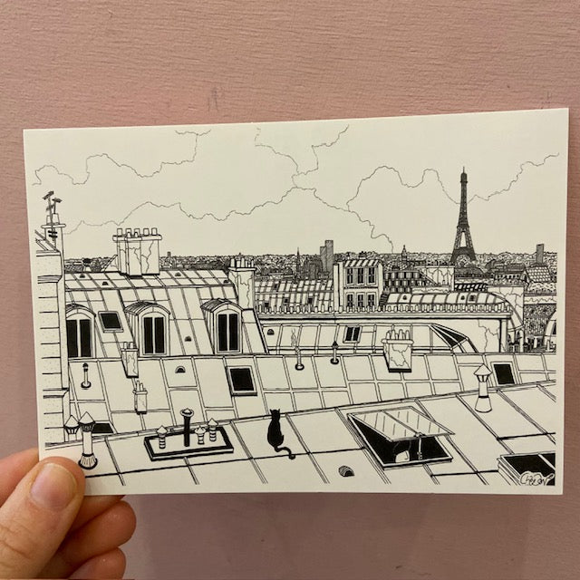 Carte postale paris - Toits de Paris