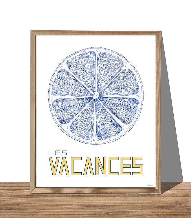 affiche Les vacances - Augustin