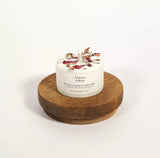 Bougie à base de cire de soja végétale. Parfum rose