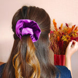 chouchou amethyste porté