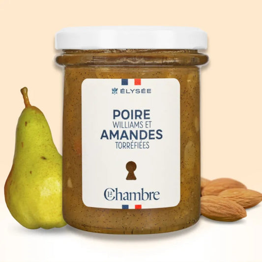 confiture poire et amandes torréfiées