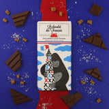 Tablette de chocolat au lait Bio, caramel & sel de Guérande