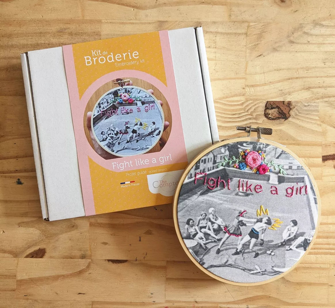 kit de broderie - Fight like a girl