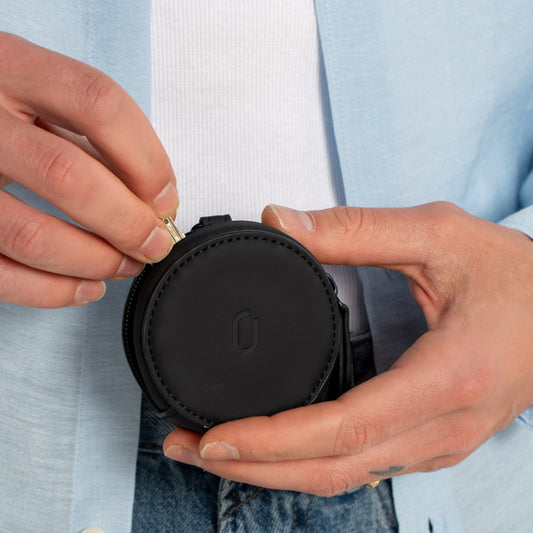 petite pochette noire à zip joomi