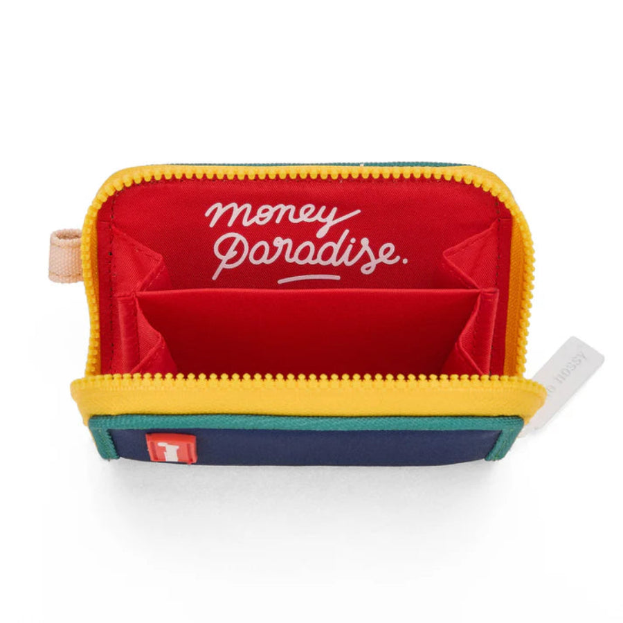 porte monnaie 2 compartiment hello hossy bleu