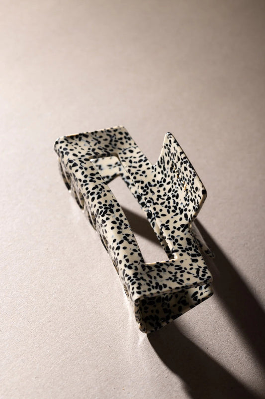 barrette à cheveux en acétate de cellulose sasstie big crush dott