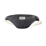 Sac banane en coton bio Hindbag couleur denim gris