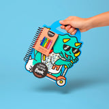 super coloring & stickers book dino omy