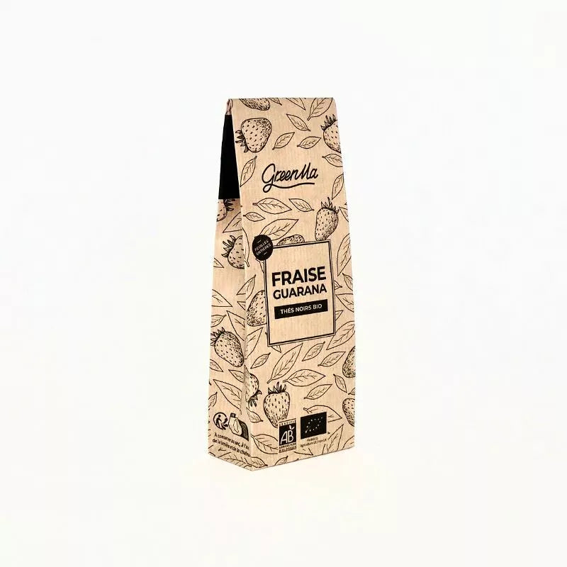 thé noir bio à la fraise guarana