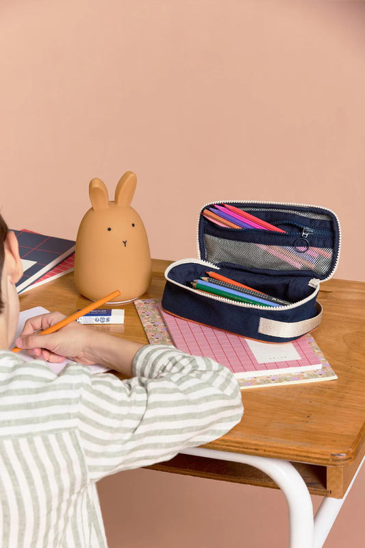 trousse scolaire hindbag sauge tricolore