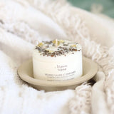 Bougie à base de cire de soja végétale. Parfum  fleur de coton