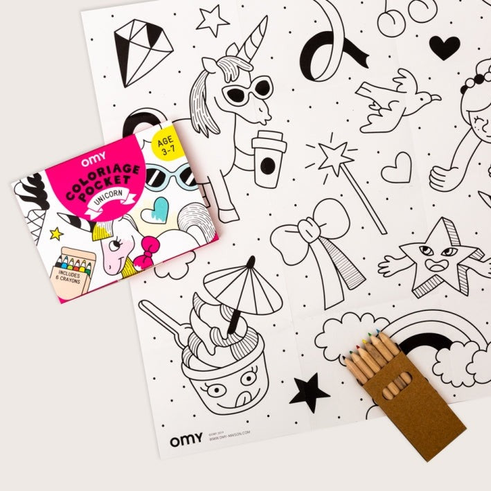 Coloriage pocket Unicorn