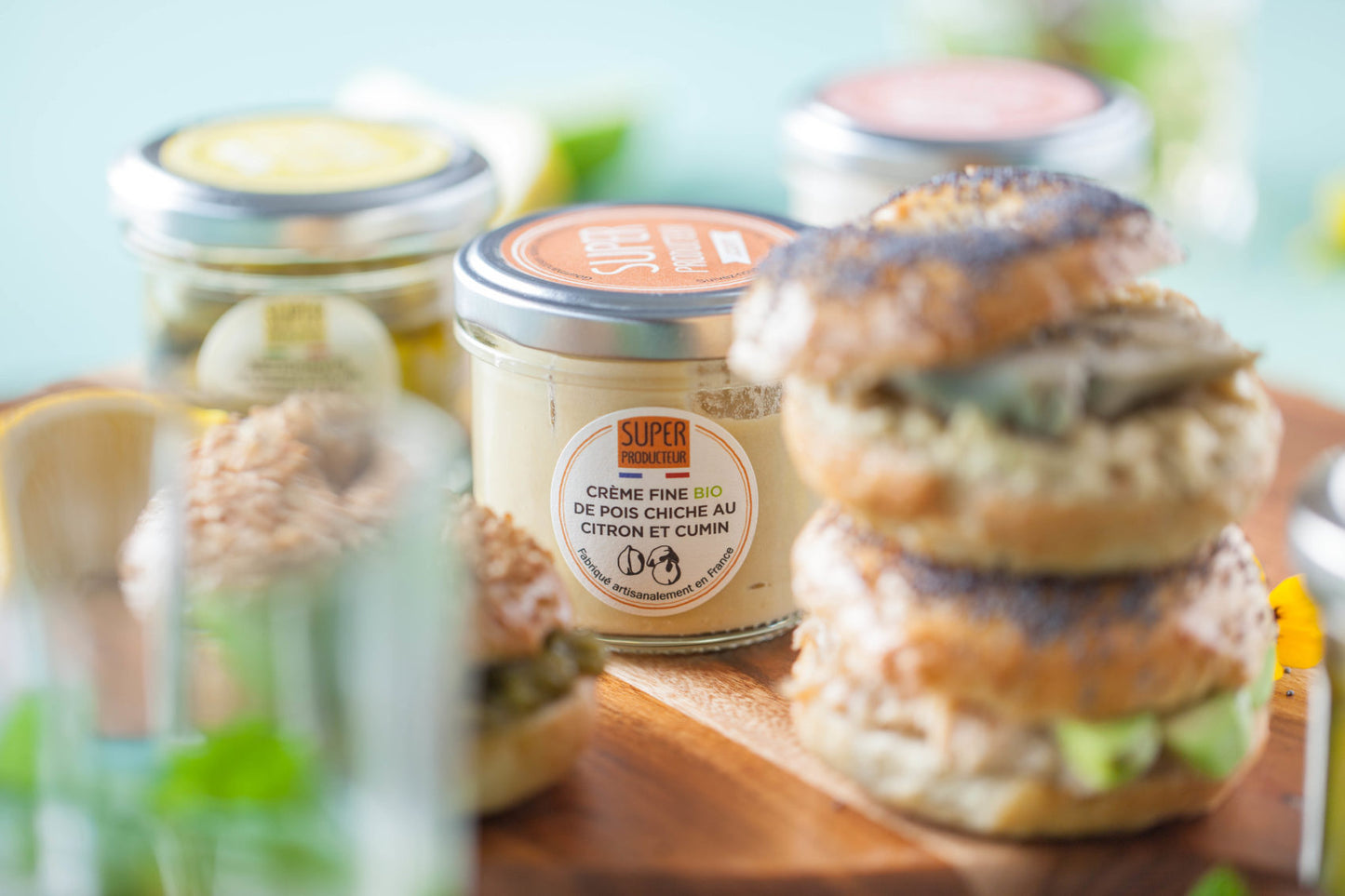 Crème de pois chiche citron cumin Super producteur