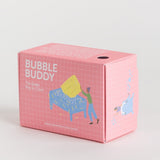 Porte savon râpe en plastique recyclé jaune Foekje Fleur