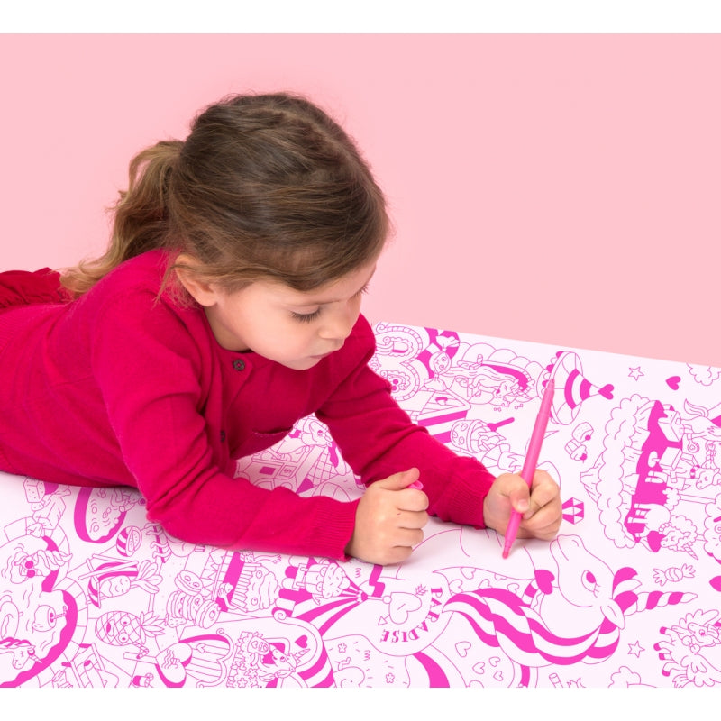 Poster géant à colorier Lily