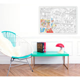 Poster géant à colorier Dance