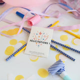 Sachet de graine de basilic avec message "Félicitations"