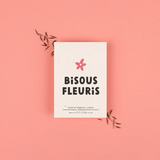 Message bisous fleuris sur sachet de graines