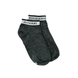 Socquettes Justine l'amour en noir. Marque Maison causettes