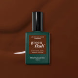 Vernis Chesnut. semi permanent Green flash Manucurist