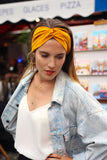 Headband jaune ocre Made in Paris Laure Derrey