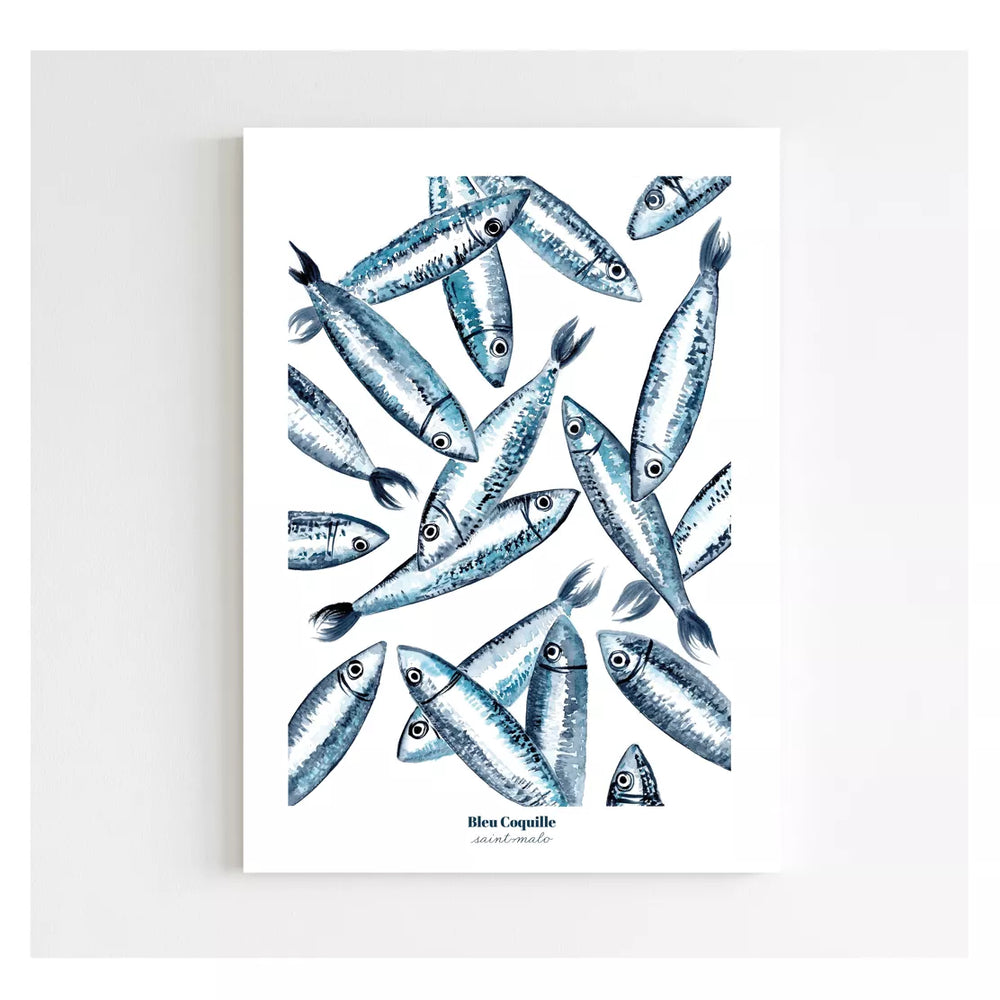Affiche A5 - Les sardines