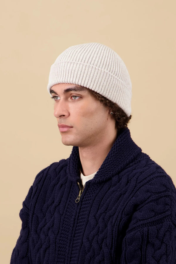 bonnet en laine mérinos made in France profil