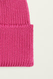 Bonnet laine mérinos mixte - Rose