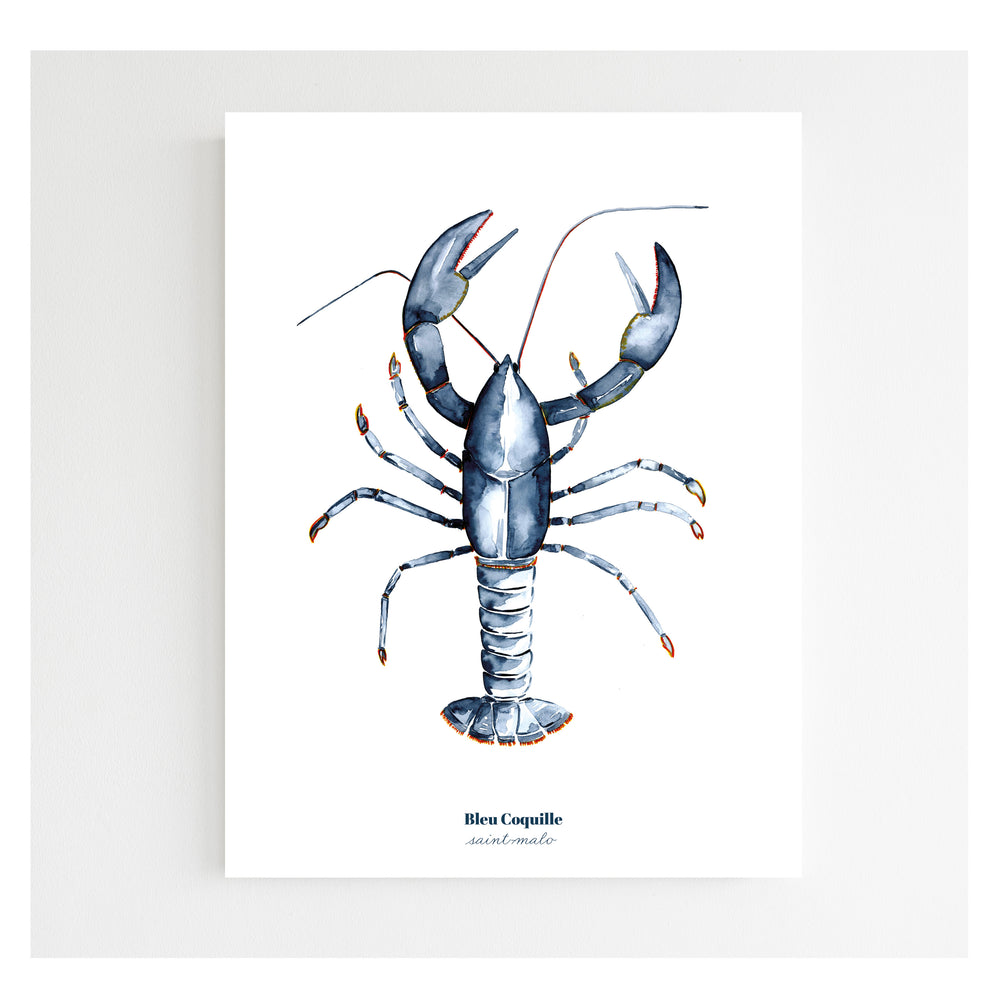 Affiche 30 x 40 - Le homard bleu