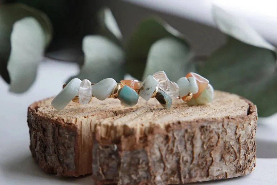 Barrette Iris Pierres Bleues
