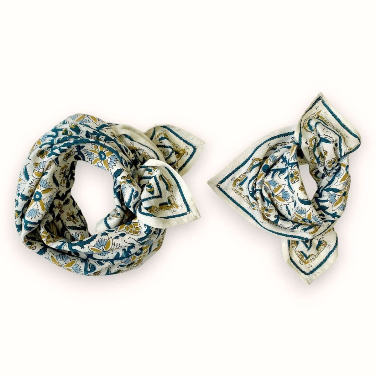 Foulard "Bird" sable Apache