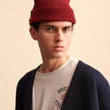 Bonnet 100% Mérinos Bordeaux