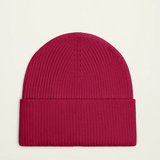 Bonnet laine mérinos fushia packshot