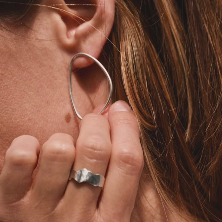 Boucles Esa Argent - Aora bijoux