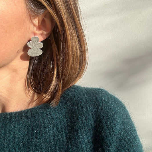 Boucles d'oreilles Roca argent Aora bijoux