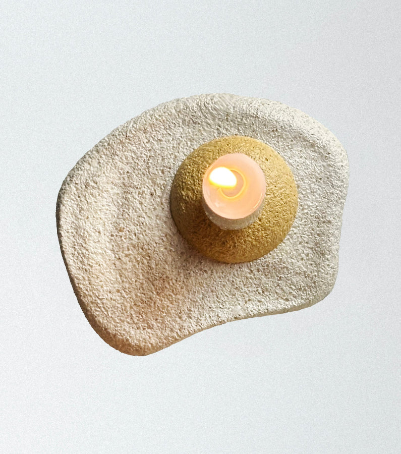 Bougeoir en coquille d'oeuf packshot