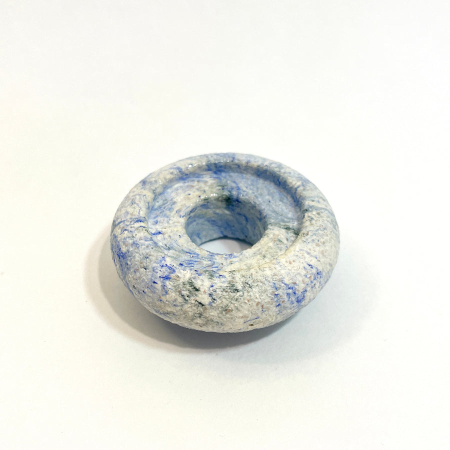 Bougeoir en coquilles d’œuf recyclées couleur galaxy