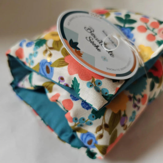 bouillotte sèche fleurie