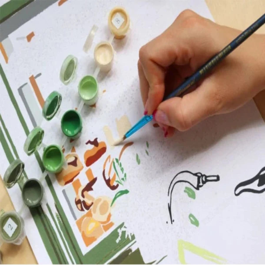 coffret de peinture au numéro