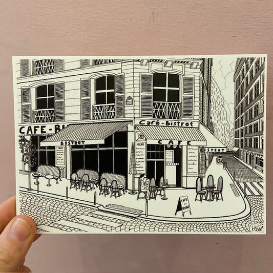 Carte postale paris - Café/bistro