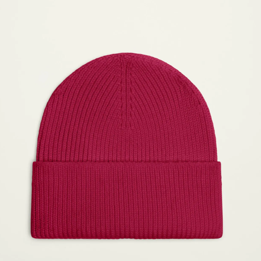 Bonnet laine mérinos mixte - Fuchsia