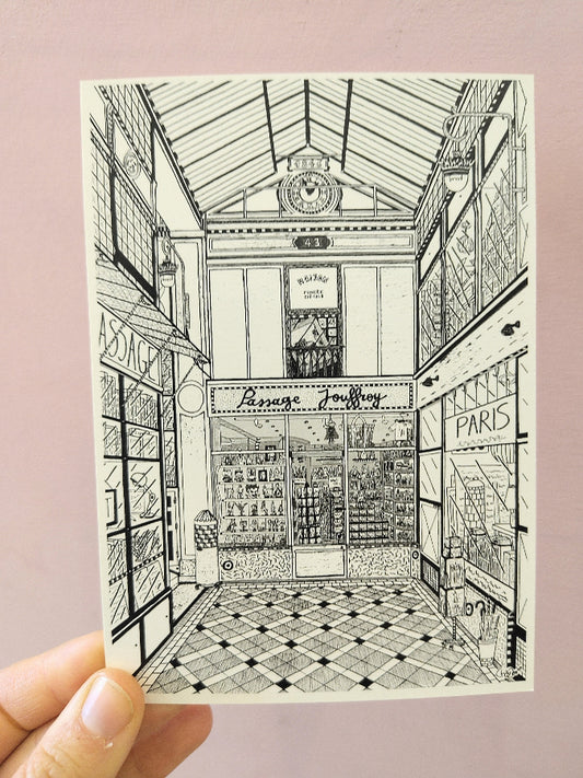 Carte postale paris - Passage Jouffroy