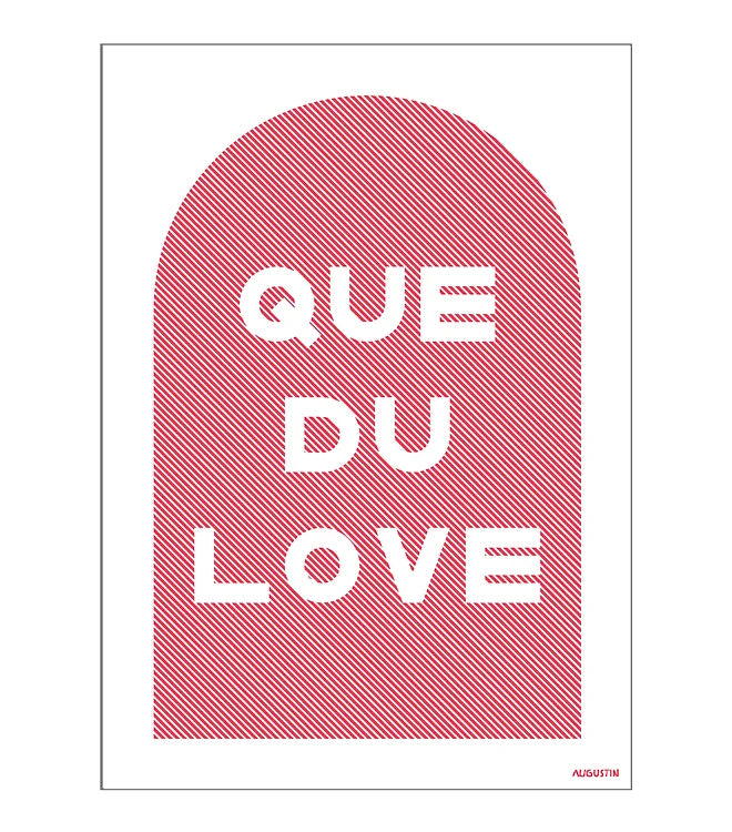 Carte postale - Que du love - Augustin